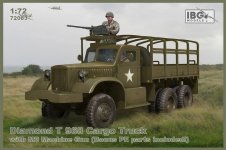 IBG 72083 Diamond T 968 Cargo Truck with M2 Machine Gun (Bonus PE parts included) 1/72