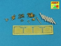 Aber 35L-196 Barrels for British WWI Tank Mk.I Female or 0.303 Vickers gun x 4 8mm Hotchkiss m.1909 x 1 (1:35)