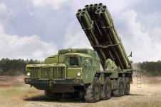 Hobby Boss 82940 Russian 9A52-2 Smerch-M Multiple Rocket Launcher of RSZO 9k58 1/72