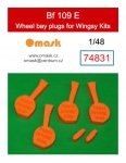 Omask 74831 Bf 109 E wheel bay plugs (for Wingsy Kits) 1/48