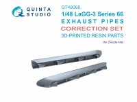Quinta Studio QT48068 LaGG-3 series 66 Exhaust Pipes (Zvezda) 1/48