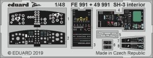 Eduard FE991 SH-3 interior 1/48 HASEGAWA