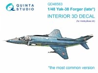 Quinta Studio QD48563 Yak-38 3D-Printed & coloured Interior on decal paper ( HobbyBoss ) 1/48