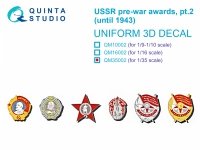 Quinta Studio QM35002 USSR pre-war awards, pt2 (until 1943) 1/35