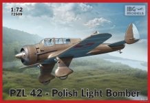 IBG 72509 PZL 42-Polish Light Bomber (1:72) 