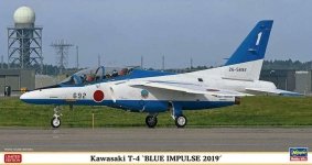 Hasegawa 07480 Kawasaki T-4 Blue Impulse 2019 1/48