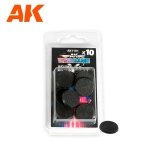 AK Interactive AK1101 ROUND BASE 25MM X10 UNITS