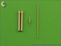 Master AM-32-041 He-162 Salamander - armament and detail set (MG 151 barrel tips, nose gear indicator and Pitot Tube) (1:32)