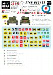 Star Decals 35-970 British 11th Armoured Division 1/35