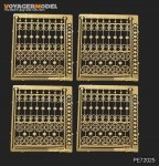 Voyager Model PE72025 European Iron Fence (Pattern 3) For All 1/72