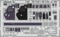 Eduard FE1143 Ju 188 for REVELL 1/48