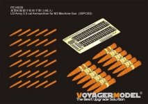 Voyager Model PE16030 US Army 0.5 cal Ammunition for M2 Machine Gun 30 pcs 1/16