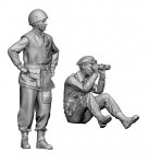 Glowel Miniatures 35057 British Tank Crew 1944-45 (2 Figures, 3D Printed) 1/35