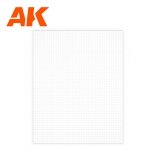AK Interactive AK6579 SQUARE PAVEMENT BRICK BIG 5 MM / .196  SHEET 245 X 195MM / 9.64 X 7.68 “  TEXTURED STYRENE SHEET – 1 UNIT 