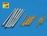 Aber 350L-44 Set of barrels 280mm x 6; 150mm x 8; 105mm x 6 for Admiral Graf Spee class battleships (1:350)