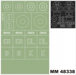 Montex MM48338 Spitfire MkXII AIRFIX 5117 1/48
