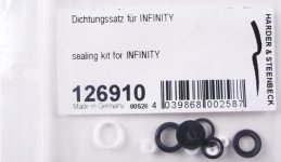 HARDER & STEENBECK 126910 Zestaw uszczelek do Infinity