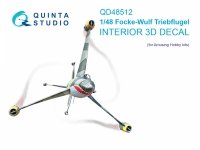 Quinta Studio QD48512 FW Triebflugel 3D-Printed coloured Interior on decal paper (Amusing hobby) 1/48