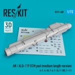 RESKIT RS72-0408 AN / ALQ-119 ECM POD (MEDIUM LENGTH VERSION) 1/72