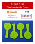 Omask 748123 Bf 109 F/G wheel bay foam plugs (for Zvezda) 1/48