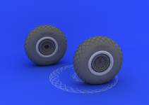 Eduard 632017 B-17 wheels 1/32 (HONG KONG MODELS)