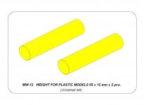 Aber MW-12 Dociążenie do plastikowych modeli / WEIGHT FOR PLASTIC MODELS 65 x 12 mm x 2 pcs