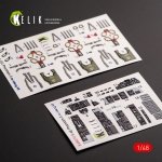 KELIK K48070 F-4E PHANTOM II INTERIOR 3D DECALS FOR MENG KIT 1/48