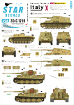 Star Decals 35-C1210 German tanks in Italy # 10. Mixed AFVs 1/35