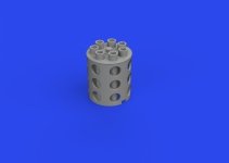 Eduard 648919 A-10C rotary gun flash suppressor PRINT Academy 1/48
