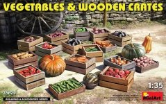 MiniArt 35629 VEGETABLES & WOODEN CRATES 1/35