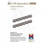 Hobby 2000 90013 P-39 Airacobra Exhaust Nozzles - part N2 replacement (for Hasegawa/Hobby 2000) (3D-Printed) 1/48