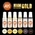 AK Interactive AK11606 NMM (Non Metallic Metal) GOLD Set 6x17 ml