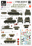 Star Decals 35-935 Canadian Shermans in the Korean War 1/35