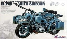 Great Wall Hobby L3510 WWII German BMW R75 with Sidecar 1/35
