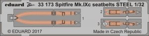 Eduard 33173 Spitfire Mk. IXc seatbelts STEEL REVELL 1/32