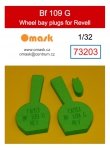 Omask 73203 Bf 109 G wheel bay plugs (for Revell) 1/32