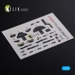 KELIK K72093 Folland Gnat T.1 interior 3D decals for Airfix kit 1/72