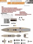 Wood Hunter W35046 Wood deck HMS Dreadnought for Trumpeter 05328 1/350