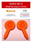 Omask 73209 Spitfire Mk.IX wheel bay plugs (for Tamiya) 1/32