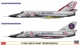 Hasegawa 02402 Convair F-106A Delta Dart 'Bicentennial' 1/72