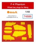 Omask 74886 F-4 Phantom wheel bay plugs (for MengLS-015, LS-017 ) 1/48