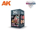 AK Interactive AK1065 WARGAME COLOR SET. VISCERAL MALFORMATIONS. 4x17 ml