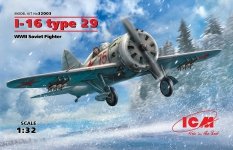 ICM 32003 I-16 type 29, WWII Soviet Fighter 1/32