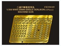 Flyhawk FH350109 WWII 20mm Single Oerlikon Machinegun 1/350