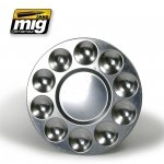 AMMO of Mig Jimenez 8009 ALUMINIUM PALLET (10 WELLS)