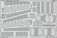 Eduard 32450 P-40N gun bays 1/32 TRUMPETER