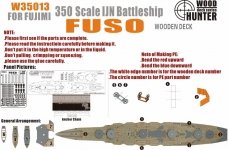 Wood Hunter W35013 Wood Deck IJN FUSO for Fujimi 1/350