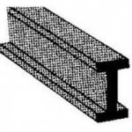 Plastruct 90021 Dwuteownik H 1.6mm x 0.8mm x 0.4mm x 250mm (ABS) / 10 szt.