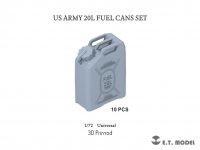 E.T. Model P72-002 US ARMY 20L FUEL CANS SET ( 3D Print ) 1/72
