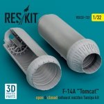 RESKIT RSU32-0132 F-14A Tomcat open & closed exhaust nozzles Tamiya kit (3D Printed) 1/32